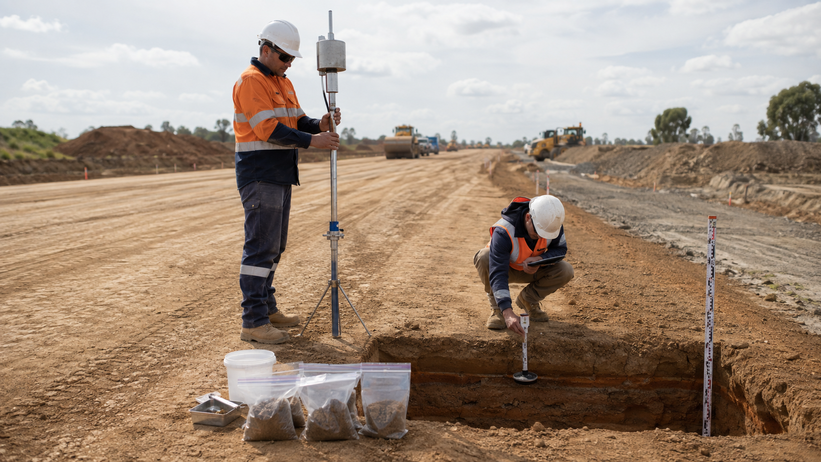 Geotechnical Investigations & Compaction Testing civil works