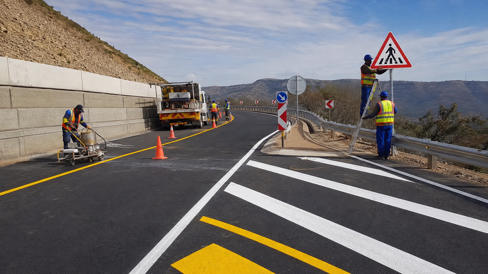Road Marking & Signage civil works